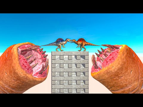 Each Unit Against Itself GIANT DEADLY WORMS ► Animal Revolt Battle Simulator