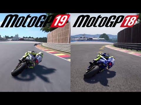 MotoGP 19 vs MotoGP 18 comparaison - Valentino Rossi