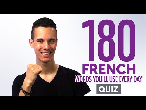 Quiz | 180 French Words You'll Use Every Day - Basic Vocabulary #58