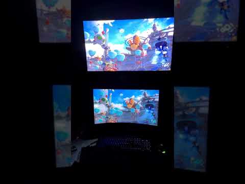 asus pg 32uqx (up) vs Samsung odyssey neo g9 (down) Displayport and dynamic HDR, Lokal Dimm. on