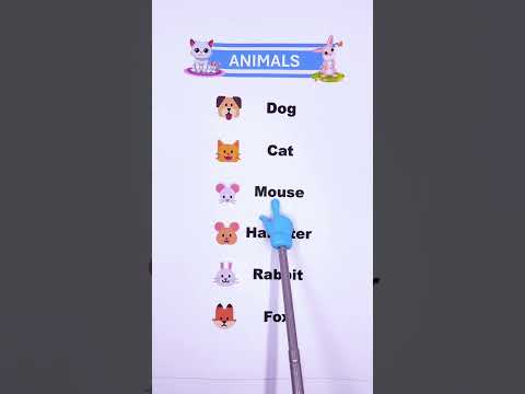 ”¡APRENDE NOMBRES DE ANIMALES EN INGLÉS! 🐶🐱 Pronunciación y traducción fácil #InglesFacil”