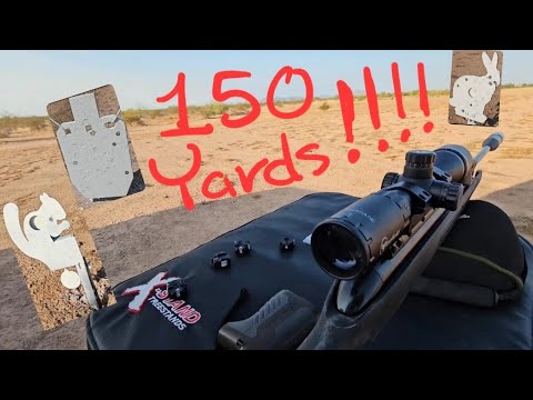 150 Yards with a .177 break barrel  12.5 gr NSA slugs!