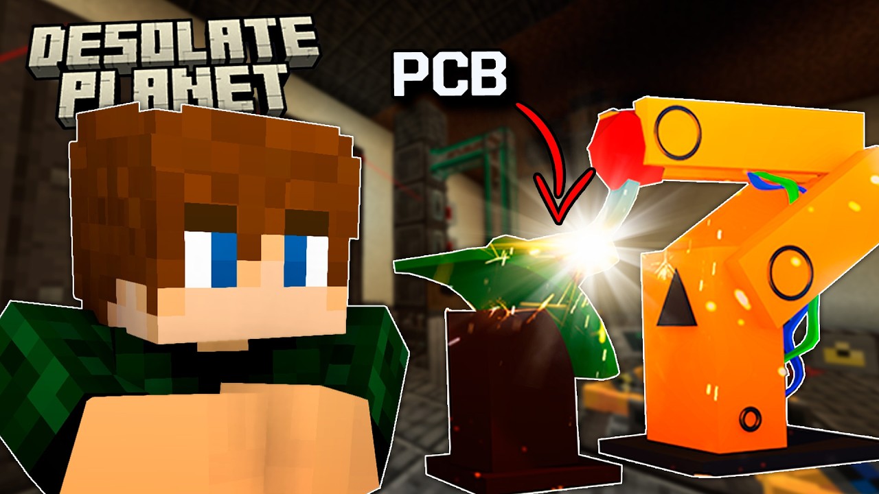 LIBEREI TODA a TECNOLOGIA com a FABRICAÇÃO de PCBs!!! - Minecraft Desolate Planet E10 (1.20)
