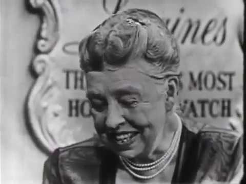 Eleanor Roosevelt interview with Edward P. Morgan and Bill Downs (1953)