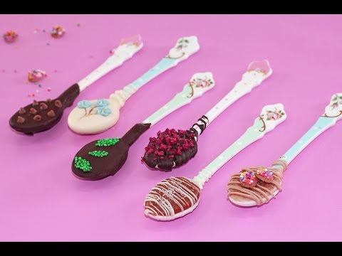Chocolate Dipping Spoons to pair with Starbucks Coffee...