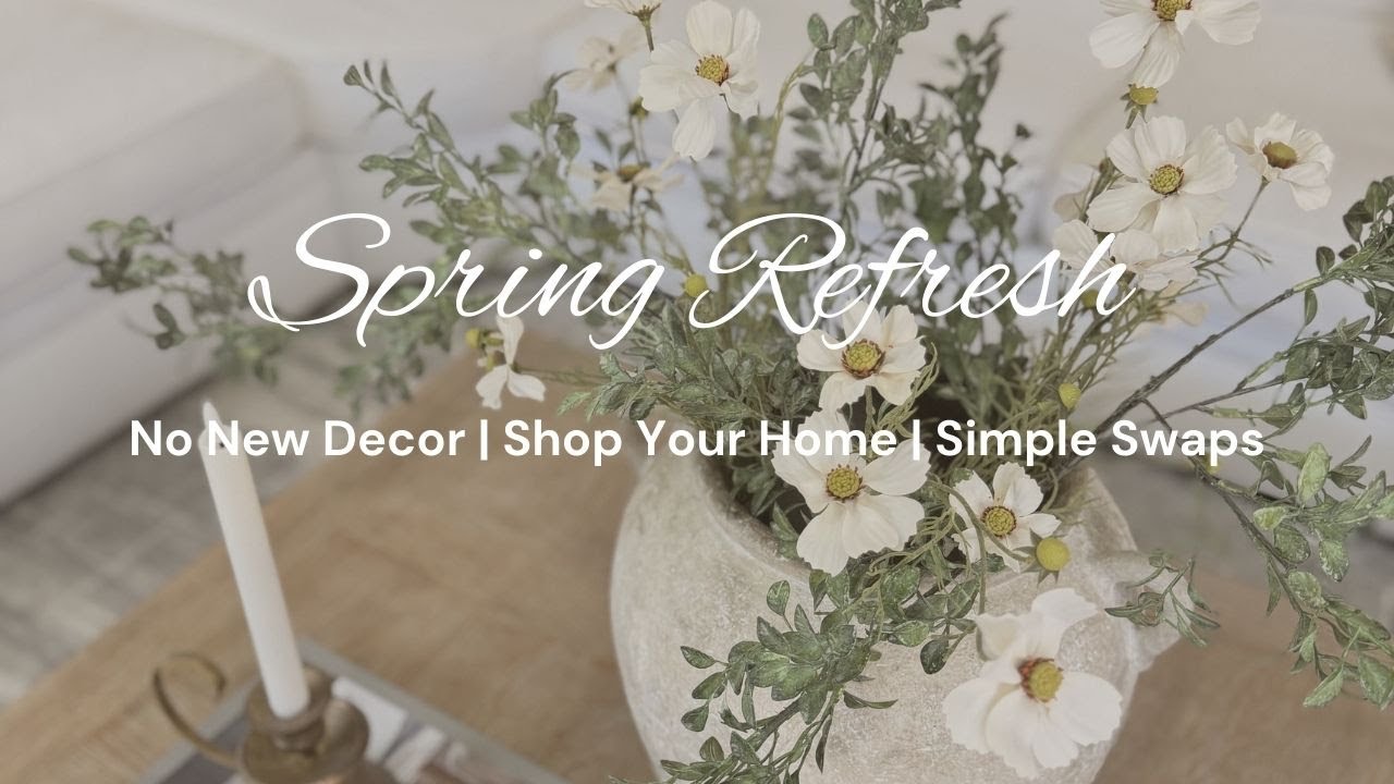Decorate for Spring With Me | Early Spring Decorating Ideas | No Spend Decorating