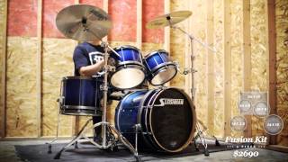 Sleishman Pro Series - Fusion Drum Kit demo - live at Mothertone HQ.