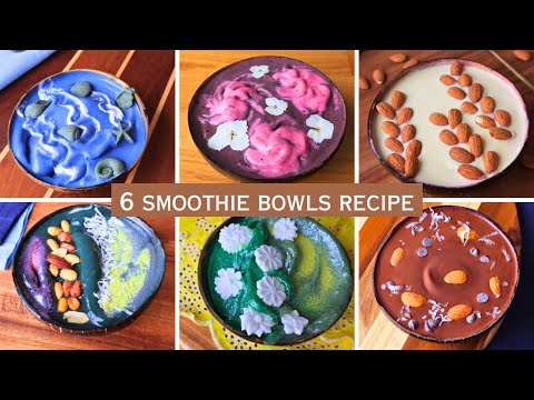 6 Easy Smoothie Bowl Recipes with ASMR Sounds You’ll Love! 🍓🍍