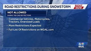 PennDOT places additional restrictions on major highways due to winter storm