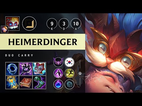 Heimerdinger Carry vs Ezreal - KR Master Patch 25.20