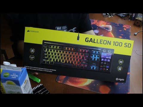Unboxing a Corsair Galleon 100 SD stream deck keyboard!