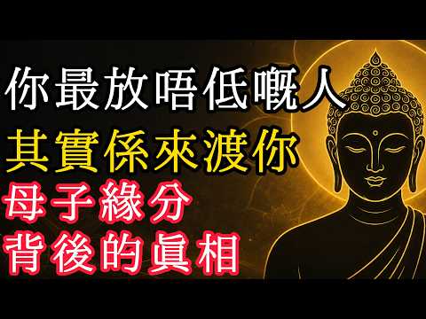 點解付出所有，換嚟嘅卻係傷害？佛陀揭開母子緣分4種真相，聽懂呢八個字，治癒你今生所有委屈