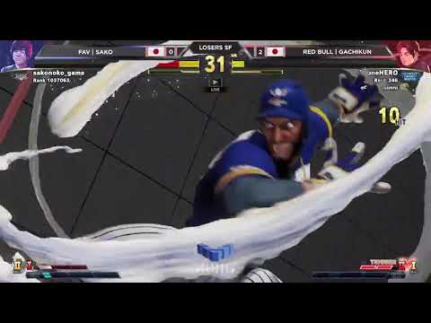 SFV - Menat ( Sako ) vs Rashid ( Gachikun ) drop combo