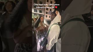 is she lowkey feeling him tho🤔 #solange #chiefkeef #rnbmusic