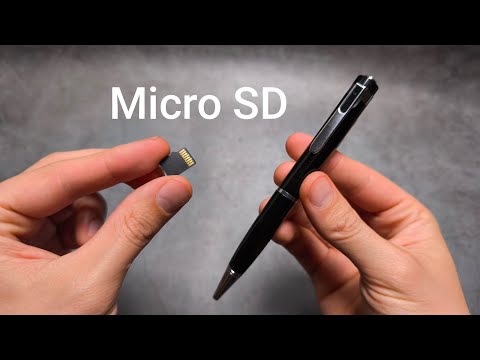 HD Spy Camera Pen - How to Insert Micro SD Memory Card