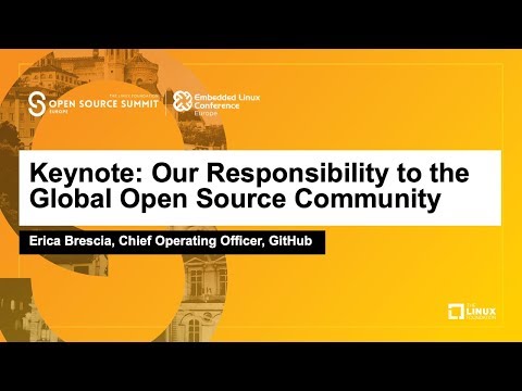 Keynote: Our Responsibility to the Global Open Source Community - Erica Brescia, COO, GitHub
