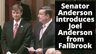 Senator Anderson Introduces Joel Anderson from Fal