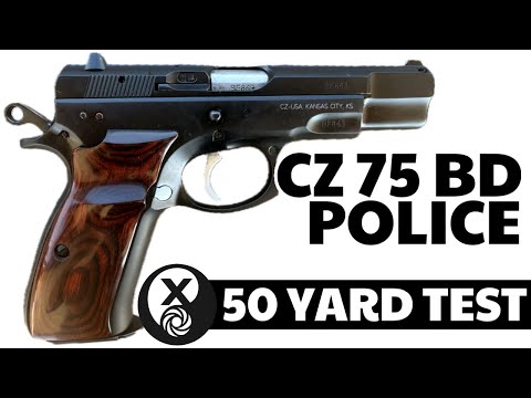 CZ 75 BD Police - 50-Yard Test | A Cold War Classic?