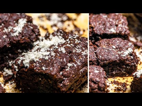 DARK CHOCOLATE COCONUT FLOUR BROWNIES (VEGAN) | VEGAN BROWNIES RECIPE | THE BEST EVER VEGAN BROWNIES