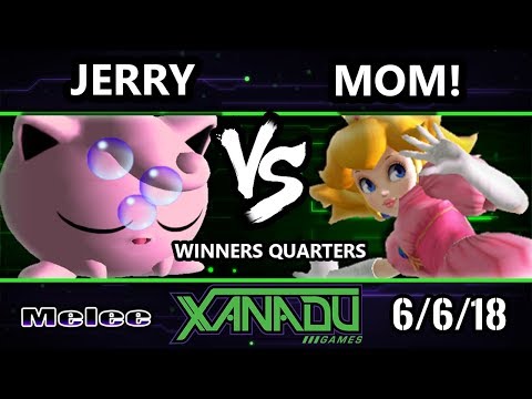 S@X 253 SSBM - Jerry (Jigglypuff) Vs. MOM! (Peach, Sheik) - Smash Melee Winners Quarters