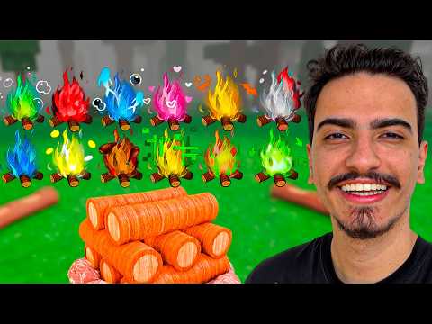 ATIVEI TODOS EVENTOS em uma ÚNICA PARTIDA de 99 NOITES NA FLORESTA 🤩🔥