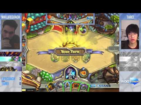 Lifecoach vs Tarei Game 4 | Group Stage | ROOT Gaming Hearthstone Invitational