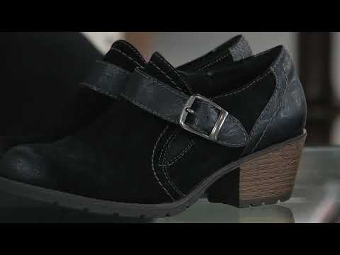 Earth Origins Suede Booties with Buckle Detail - Oakland Addie on QVC