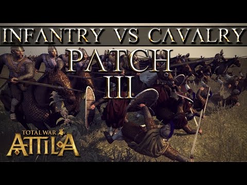 Shock Cavalry vs Spears - Total War Attila Patch 1.3 Mechanics