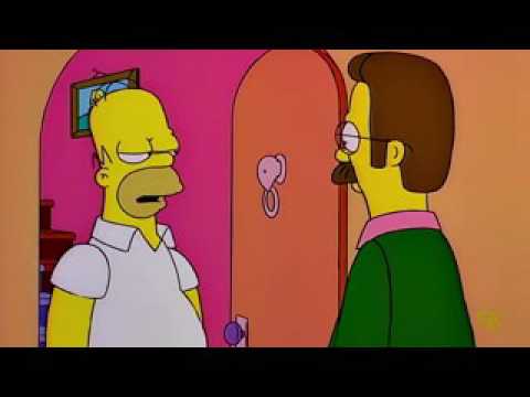 Quisiera querer ayudarte Flanders - Frases Homero & Cia