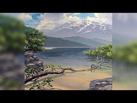 How To Paint A Landscape - Part 3 - Water & Gradients