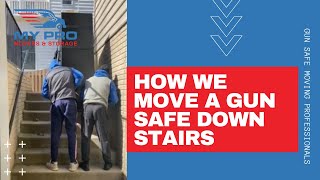 How We Move Gun Safes Down Stairs - Northern Virginia, DC Movers
