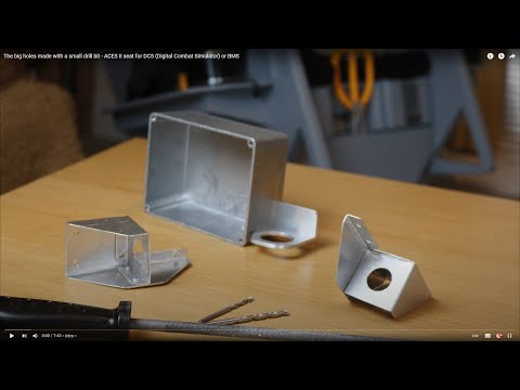 The big holes made with a small drill bit - ACES II seat for DCS (Digital Combat Simulator) or BMS