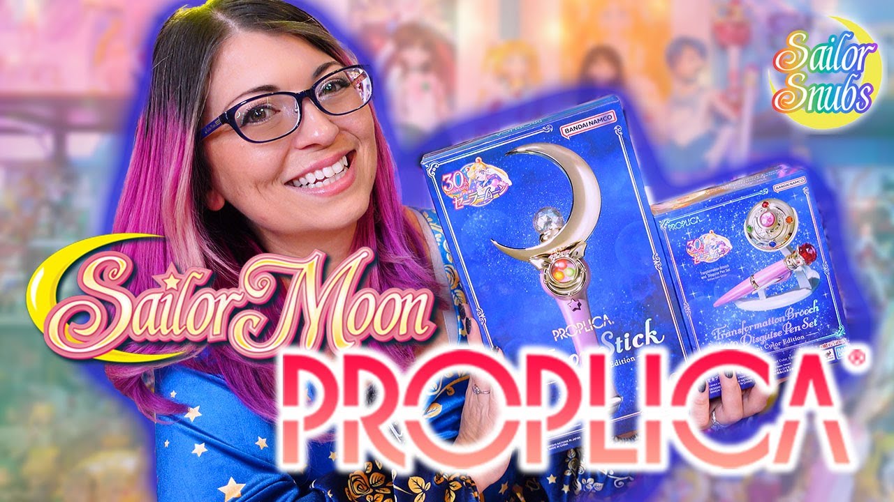New vs. Old: Sailor Moon Moon Stick \\ Brooch & Pen Set Proplica Brilliant Color Edition Comparison