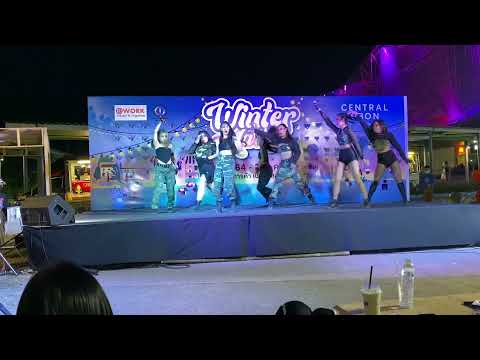 Project Girls cover CLC helicopter @ winter market central ubon ratchathani