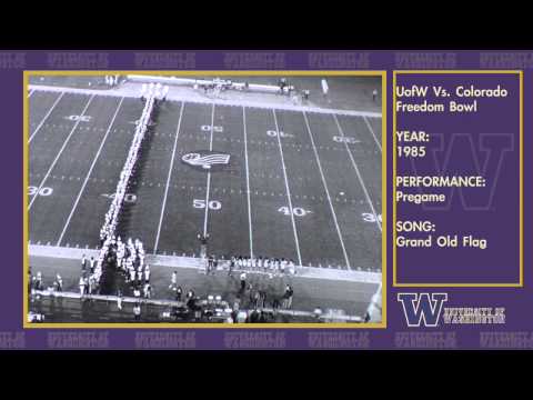 1985 Freedom Bowl Pregame and Halftime Show featuring the Husky Marching Band