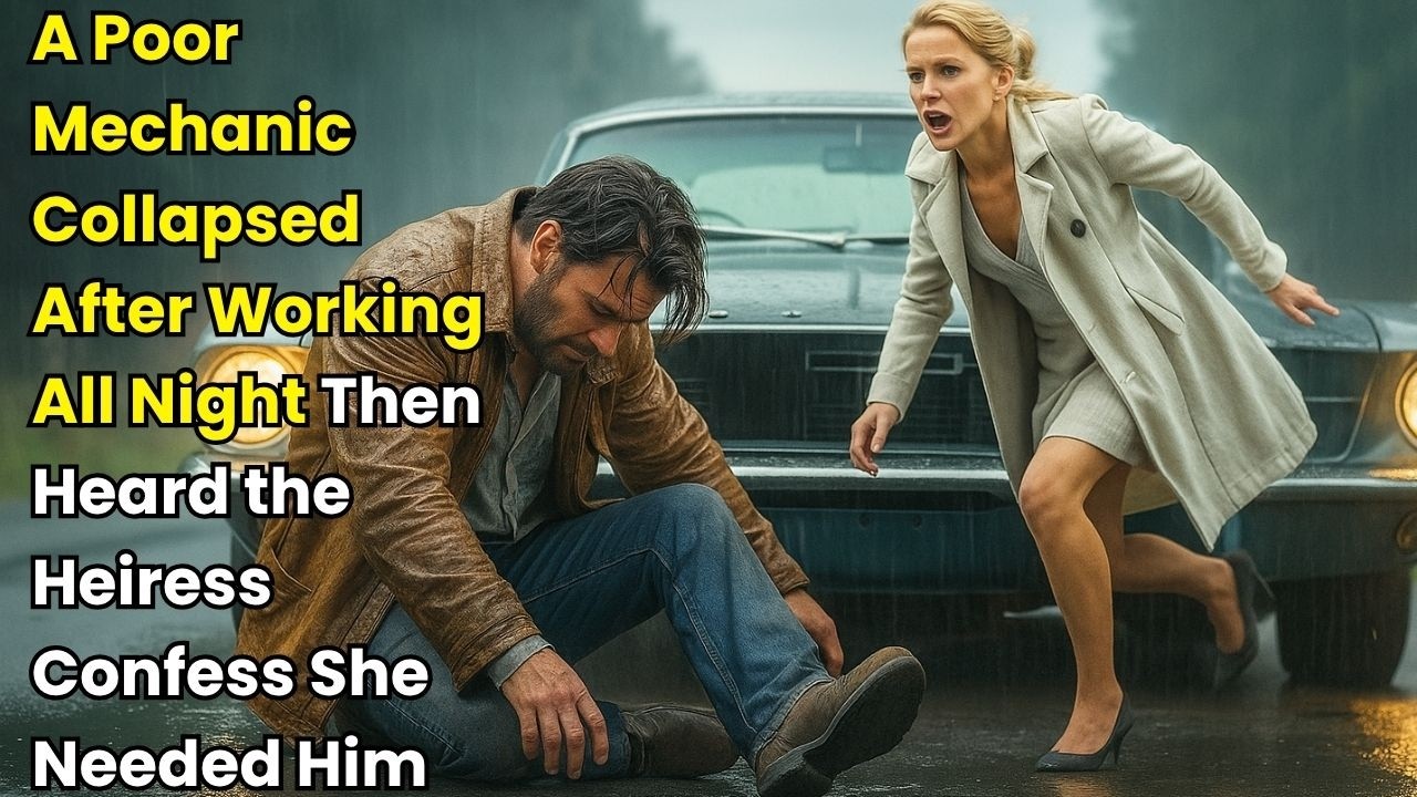 A Poor Mechanic Collapsed After Working All Night — Then Heard the Heiress Confess She Needed Him