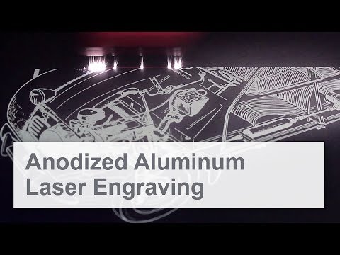 Anodized aluminum laser engraving - for signs, promotional p...