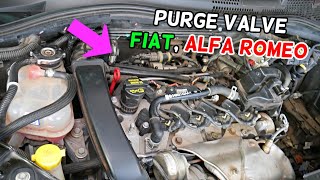 PURGE CONTROL VALVE LOCATION REPLACEMENT EXPLAINED FIAT, ALFA ROMEO