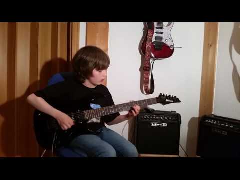 Dustin Tomsen 11 years old covers Van Halen "Ain't Talkin' 'Bout Love"