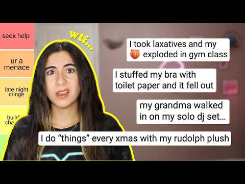 READING YOUR EMBARRASSING STORIES... and ranking them