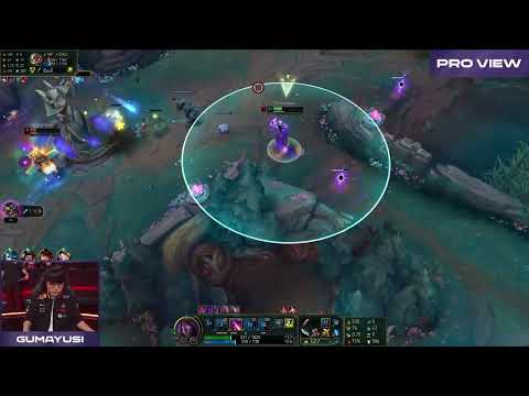 T1 Gumayusi Jhin Pro View | T1 vs KT | 2025 LCK Round 3-5 W13D1