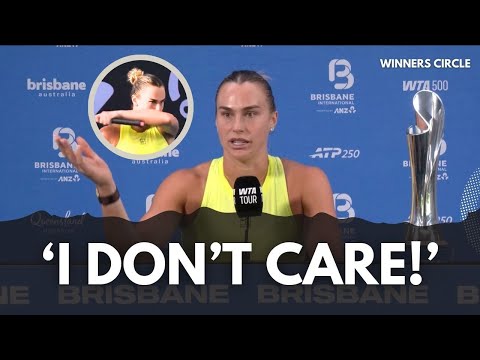 'I Don't Care About That' - Sabalenka Unfazed By Kostyuk's Handshake Refusal After Winning Brisbane🏆