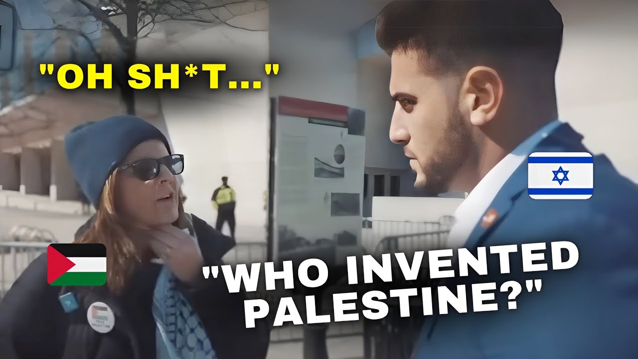 Pro Palestinian Nearly PASSES OUT After Learning Palestine is Fake!