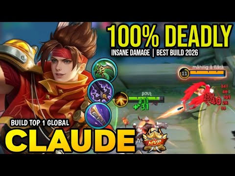 CLAUDE BEST BUILD 2026 | BUILD TOP 1 GLOBAL CLAUDE GAMEPLAY | MOBILE LEGENDS✓