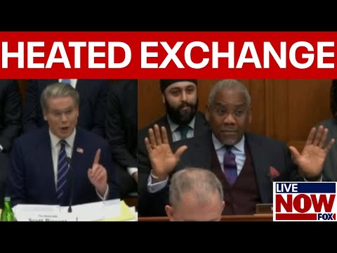 Heated exchange between Secretary Bessent and Rep Meeks