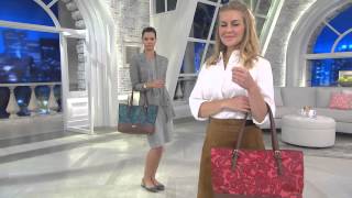 Liz Claiborne New York Paisley Print Tote Bag with Stacey Stauffer