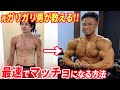 【筋トレ初心者】ガリガリ男が最速でマッチョになるために絶対にやるべきトレーニング4選