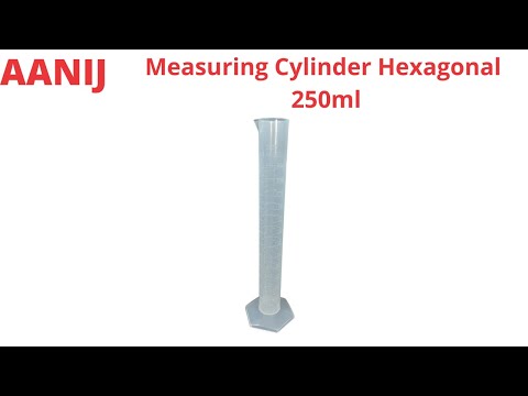 Aanij measuring cylinder hexagonal base, for lab, size/dimen...