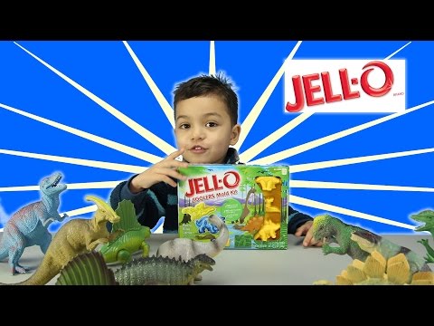 Dinosaurs JELLO Jigglers Mold Kit with Toy Dinosaurs Video