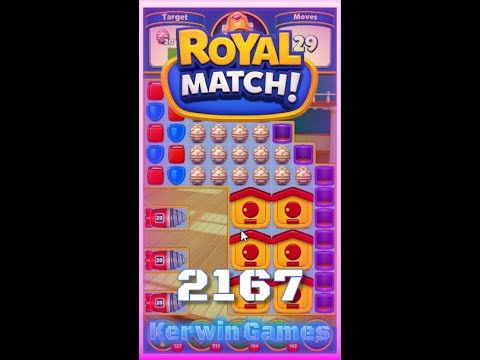 Royal Match Level 2167 - No Boosters Gameplay